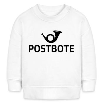 Postbote Kostüm Post Karneval Fasching Geschenk - Baby Organic Sweatshirt Baby Changer von Stanley/Stella - Weiß - Vorne