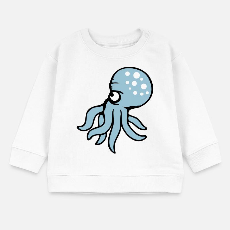 Octopus, octopus, octopus, cephalopod, evil eye Baby Sweatshirt by Stanley/Stella