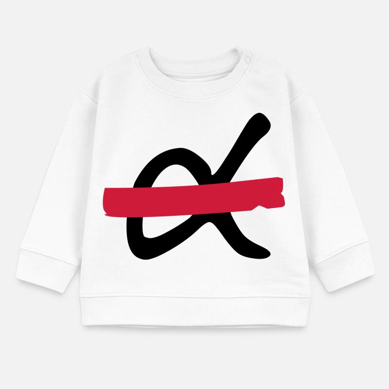 NO Macho logo Baby Sweatshirt by Stanley/Stella