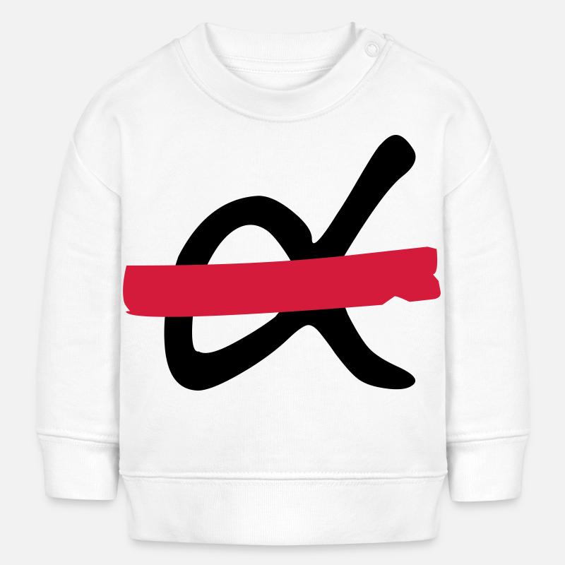 NO Macho logo - Sweat bébé bio Stanley/Stella - blanc