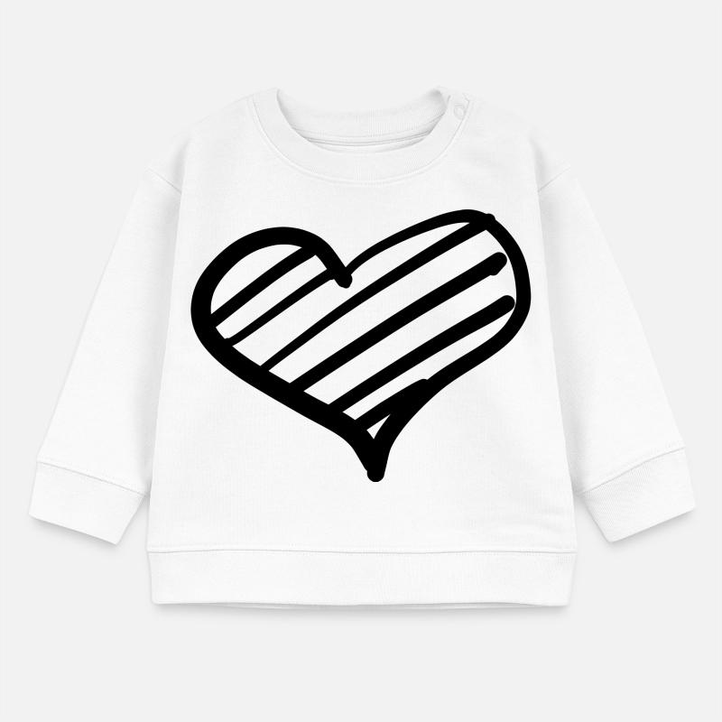 Hearts 1 Baby Organic Sweatshirt Baby Changer von Stanley/Stella