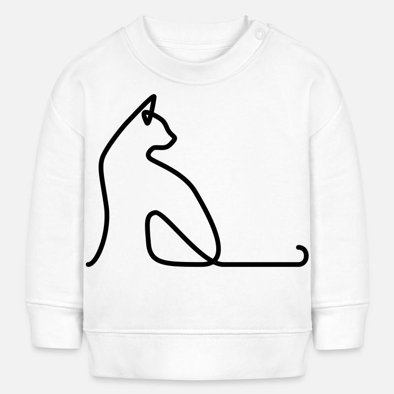 Cat 02 - Baby Sweatshirt by Stanley/Stella - white