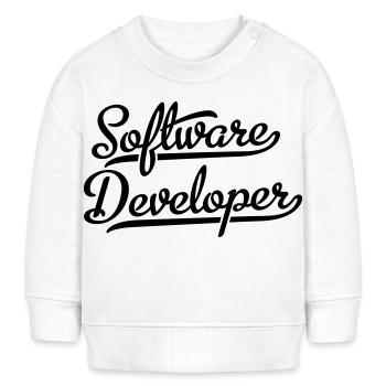 Software Developer - Baby Sweatshirt by Stanley/Stella - white - Front