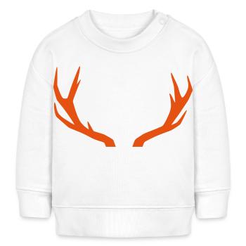Bois de cerf - Sweat bébé bio Stanley/Stella - blanc - Devant