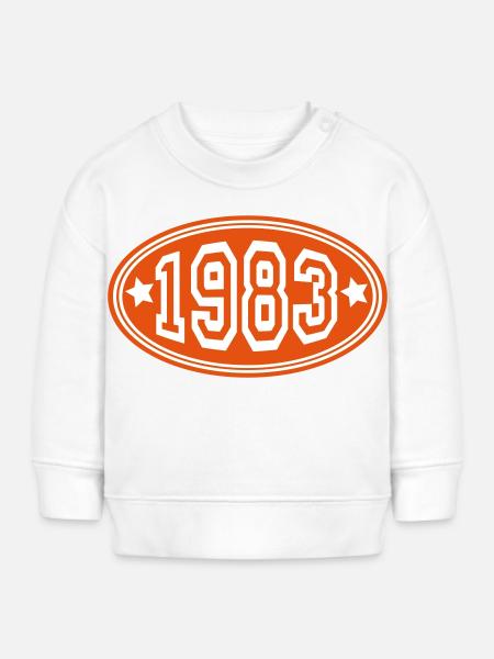 1983 - Baby Organic Sweatshirt Baby Changer von Stanley/Stella - Weiß