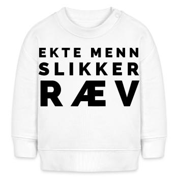 Echte Männer lecken den Arsch - Baby Organic Sweatshirt Baby Changer von Stanley/Stella - Weiß - Vorne