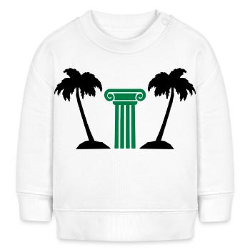 Palm Tree Column - Baby Sweatshirt by Stanley/Stella - white - Front