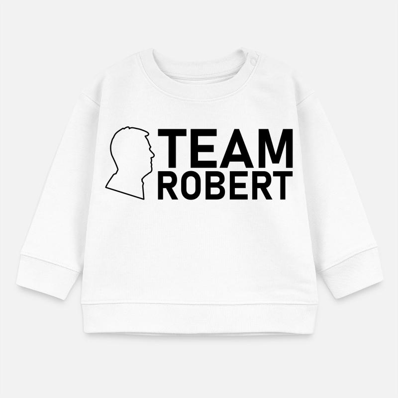 team robert kopf schwarz Baby Organic Sweatshirt Baby Changer von Stanley/Stella