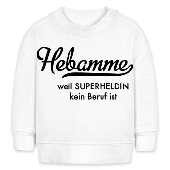 Hebamme - Baby Organic Sweatshirt Baby Changer von Stanley/Stella - Weiß - Vorne