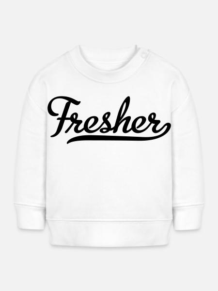 Fresher - Baby Organic Sweatshirt Baby Changer von Stanley/Stella - Weiß
