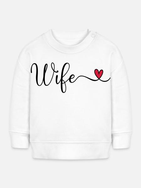 Ehefrau - Baby Organic Sweatshirt Baby Changer von Stanley/Stella - Weiß