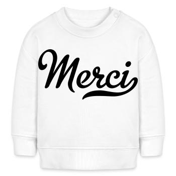 Merci - Baby Sweatshirt by Stanley/Stella - white - Front