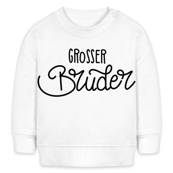 Grosser Bruder - Baby Organic Sweatshirt Baby Changer von Stanley/Stella - Weiß - Vorne