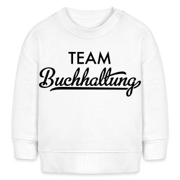 Team Buchhaltung - Baby Organic Sweatshirt Baby Changer von Stanley/Stella - Weiß - Vorne