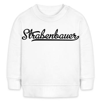 Straßenbauer - Baby Organic Sweatshirt Baby Changer von Stanley/Stella - Weiß - Vorne