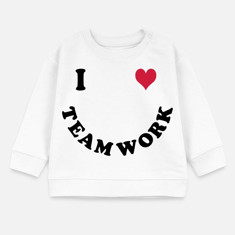 Ich liebe Teamwork Baby Organic Sweatshirt Baby Changer von Stanley/Stella
