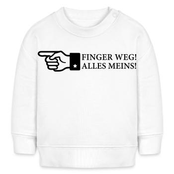 Vergeben, Finger weg, alles meins, Valentinstag - Baby Organic Sweatshirt Baby Changer von Stanley/Stella - Weiß - Vorne
