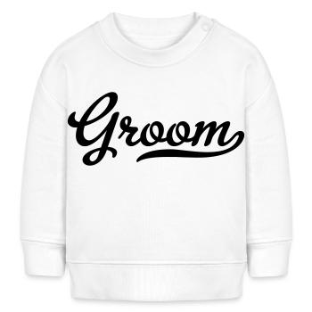 Bräutigam - Baby Organic Sweatshirt Baby Changer von Stanley/Stella - Weiß - Vorne