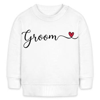 Bräutigam - Baby Organic Sweatshirt Baby Changer von Stanley/Stella - Weiß - Vorne