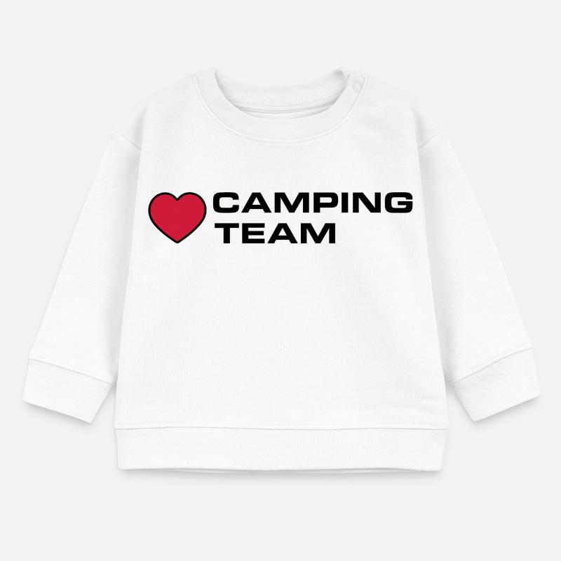 Camping Team Herz Baby Organic Sweatshirt Baby Changer von Stanley/Stella