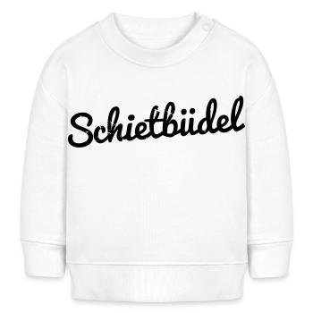 Schietbüdel Baby Hamburg Norddeutsch Geburt Lustig - Baby Organic Sweatshirt Baby Changer von Stanley/Stella - Weiß - Vorne