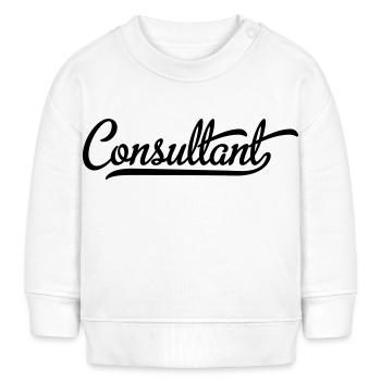 Consultant - Sweat bébé bio Stanley/Stella - blanc - Devant