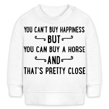 horse - Baby Organic Sweatshirt Baby Changer von Stanley/Stella - Weiß - Vorne
