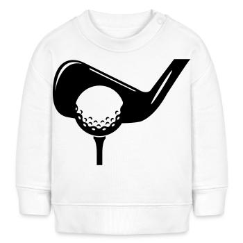 Symbole du golf - Sweat bébé bio Stanley/Stella - blanc - Devant
