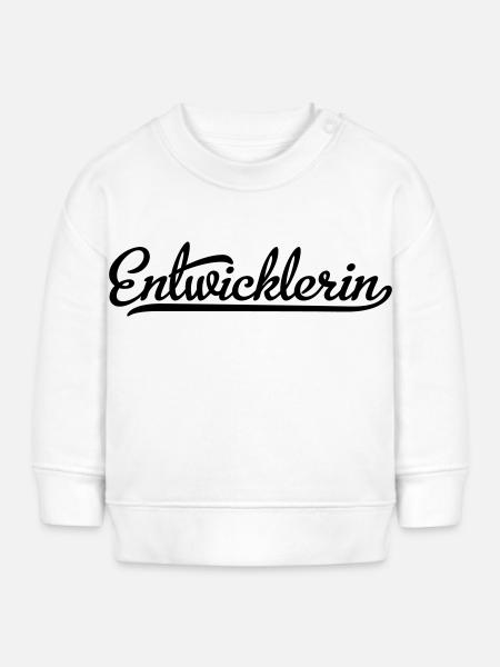 Entwicklerin - Baby Organic Sweatshirt Baby Changer von Stanley/Stella - Weiß