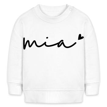 Name Mia - Baby Organic Sweatshirt Baby Changer von Stanley/Stella - Weiß - Vorne