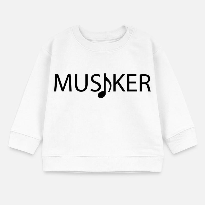 Musiker Logo mit Note Baby Organic Sweatshirt Baby Changer von Stanley/Stella