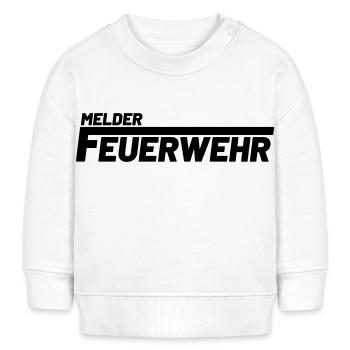 Melder Freiwillige Feuerwehr - Baby Organic Sweatshirt Baby Changer von Stanley/Stella - Weiß - Vorne