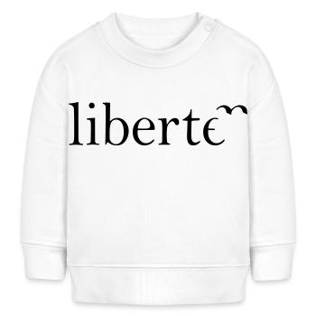 LIBERTÉ - Sweat bébé bio Stanley/Stella - blanc - Devant