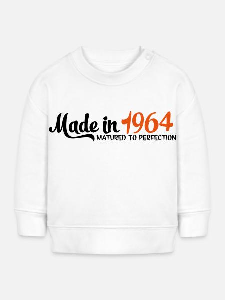 1964 - Baby Organic Sweatshirt Baby Changer von Stanley/Stella - Weiß