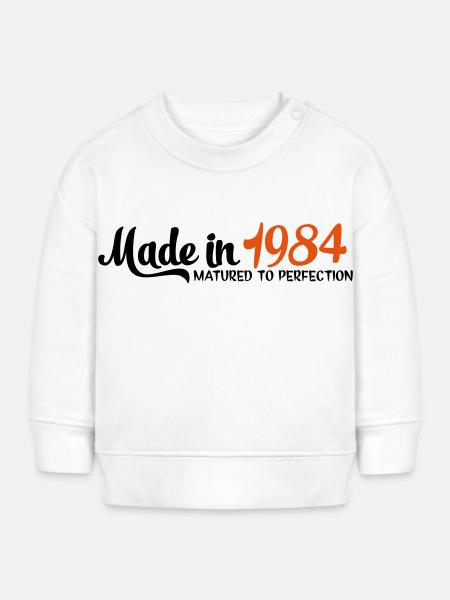 1984 - Baby Organic Sweatshirt Baby Changer von Stanley/Stella - Weiß