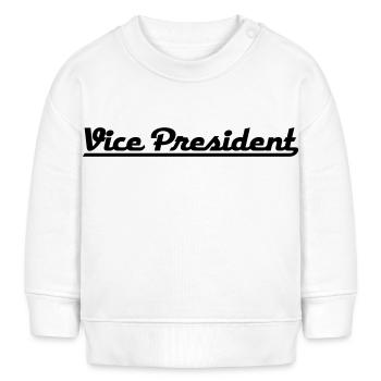 Vice-président - Sweat bébé bio Stanley/Stella - blanc - Devant