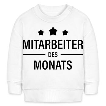 Mitarbeiter des Monats - Baby Organic Sweatshirt Baby Changer von Stanley/Stella - Weiß - Vorne