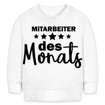 Mitarbeiter des Monats - Baby Organic Sweatshirt Baby Changer von Stanley/Stella - Weiß - Vorne