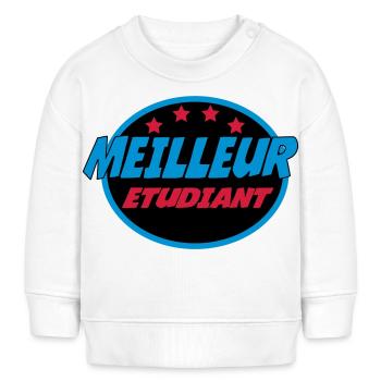 MEILLEUR ETUDIANT - Sweat bébé bio Stanley/Stella - blanc - Devant