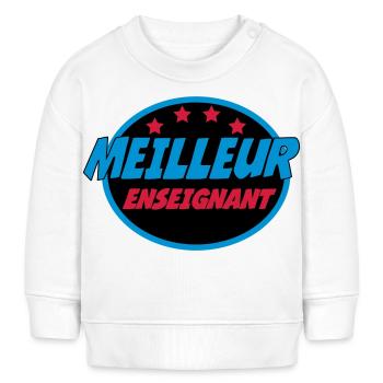 BESTER LEHRER - Baby Organic Sweatshirt Baby Changer von Stanley/Stella - Weiß - Vorne