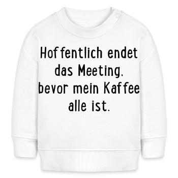 Meeting Kaffee - Baby Organic Sweatshirt Baby Changer von Stanley/Stella - Weiß - Vorne