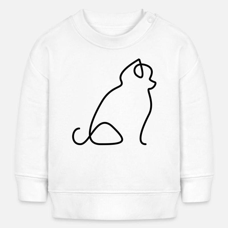 Poméranien - Sweat bébé bio Stanley/Stella - blanc