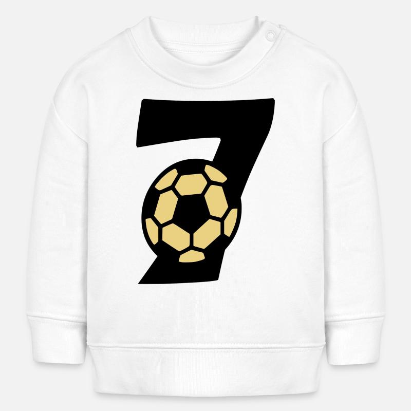 J’ai déjà 7 ans ! - Sweat bébé bio Stanley/Stella - blanc