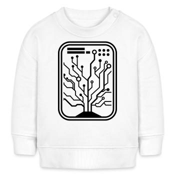 Micro Chip - Baby Sweatshirt by Stanley/Stella - white - Front