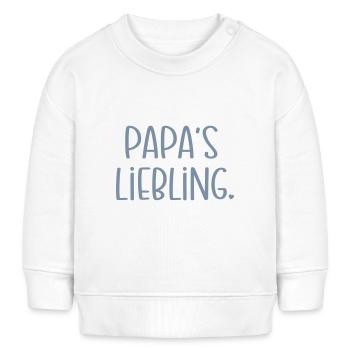 Papas Liebling - Baby Organic Sweatshirt Baby Changer von Stanley/Stella - Weiß - Vorne