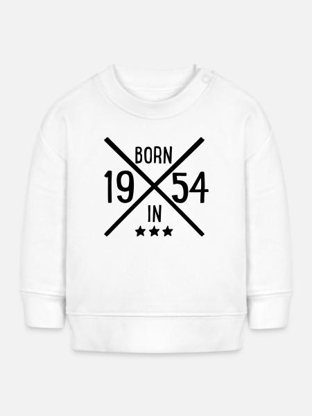 1954 - Baby Organic Sweatshirt Baby Changer von Stanley/Stella - Weiß