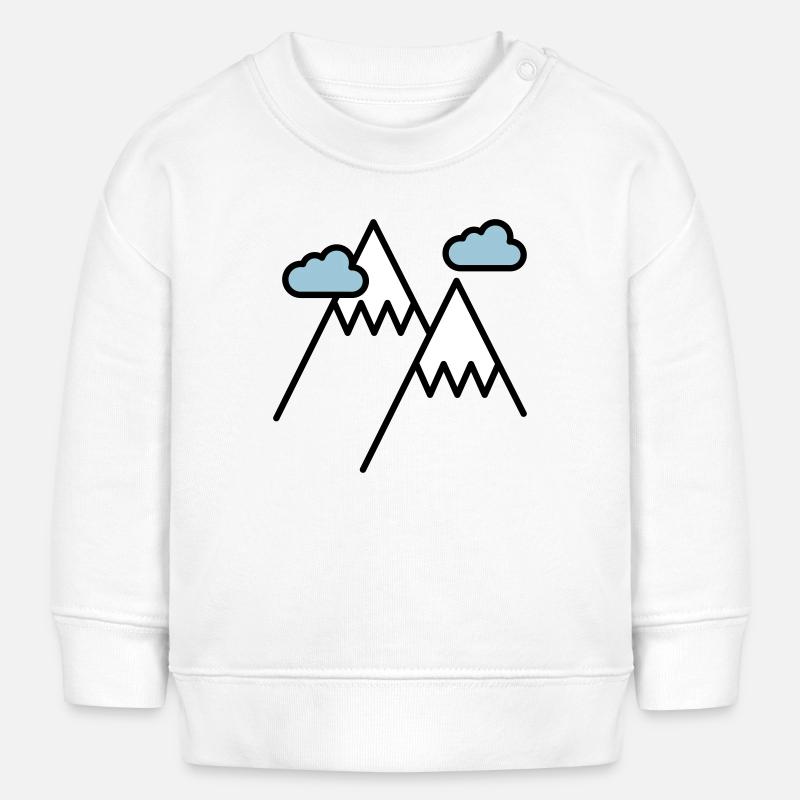 La montagne appelle - Sweat bébé bio Stanley/Stella - blanc