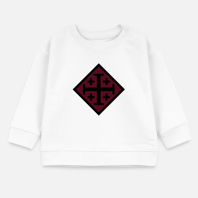 Croix de Jérusalem Sweat bébé bio Stanley/Stella