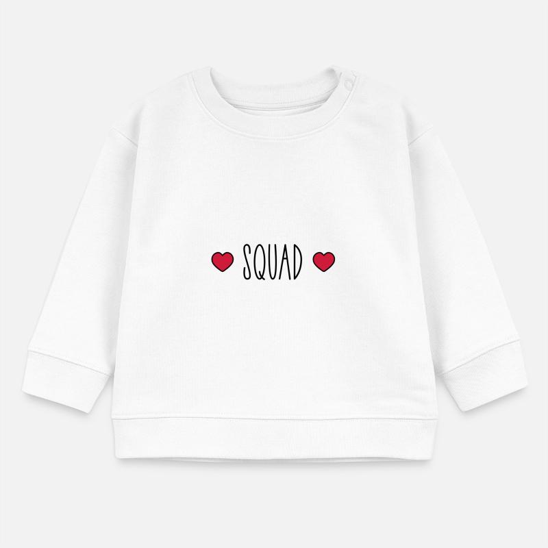 Squad Herz Baby Organic Sweatshirt Baby Changer von Stanley/Stella