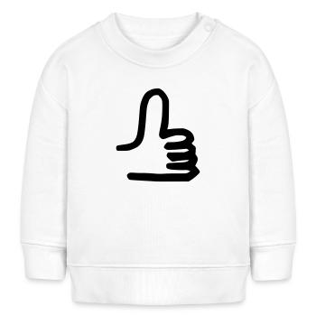 thumbs up - Baby Sweatshirt by Stanley/Stella - white - Front